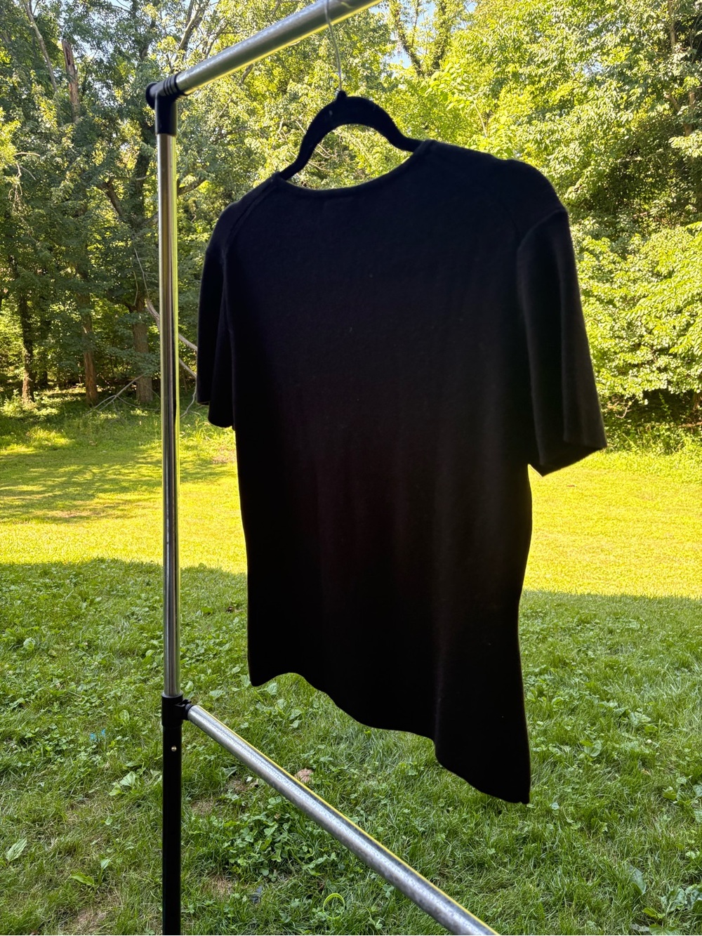Tailor B. Moss Black Short-Sleeve Crewneck Tee